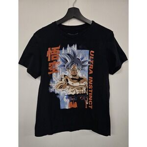 Dragon Ball Super Shirt Mens Medium Black Goku Ultra Instinct Anime Graphic Tee